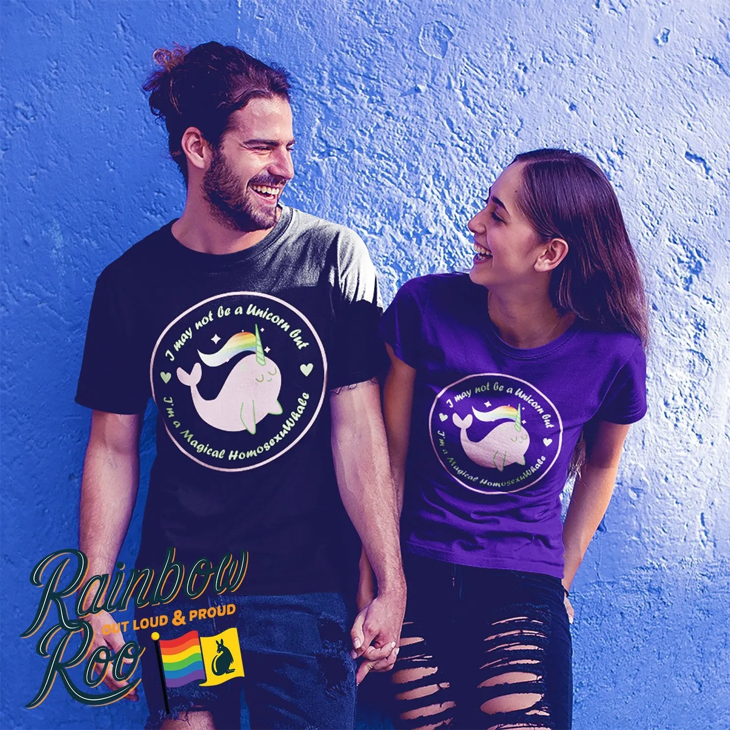 1. LGBTQ+ Whale T-Shirt Unisex - Large Size (LG005)