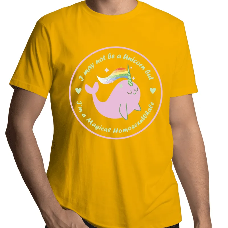 1. LGBTQ+ Whale T-Shirt Unisex - Large Size (LG005)