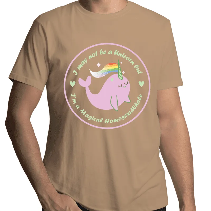 1. LGBTQ+ Whale T-Shirt Unisex - Large Size (LG005)