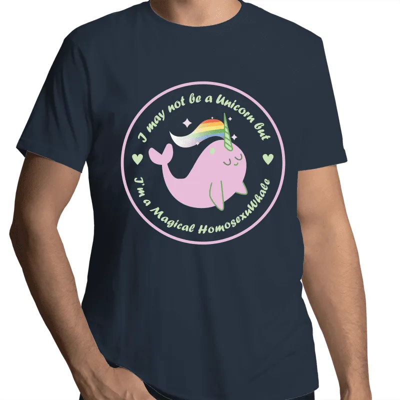 1. LGBTQ+ Whale T-Shirt Unisex - Large Size (LG005)