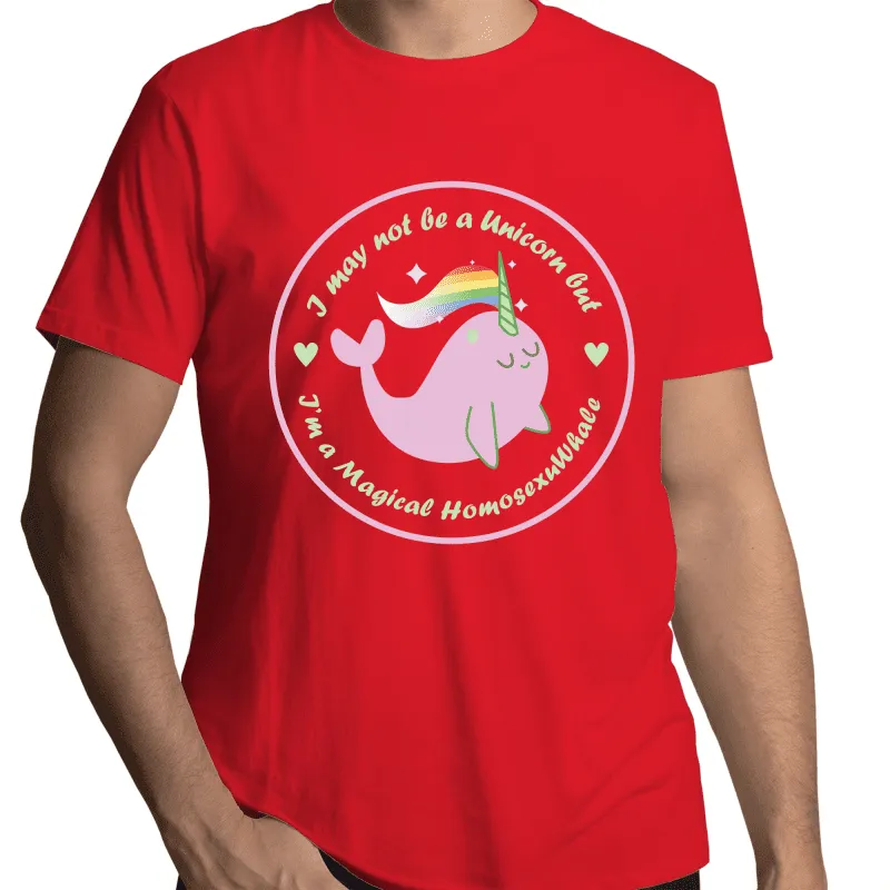 1. LGBTQ+ Whale T-Shirt Unisex - Large Size (LG005)