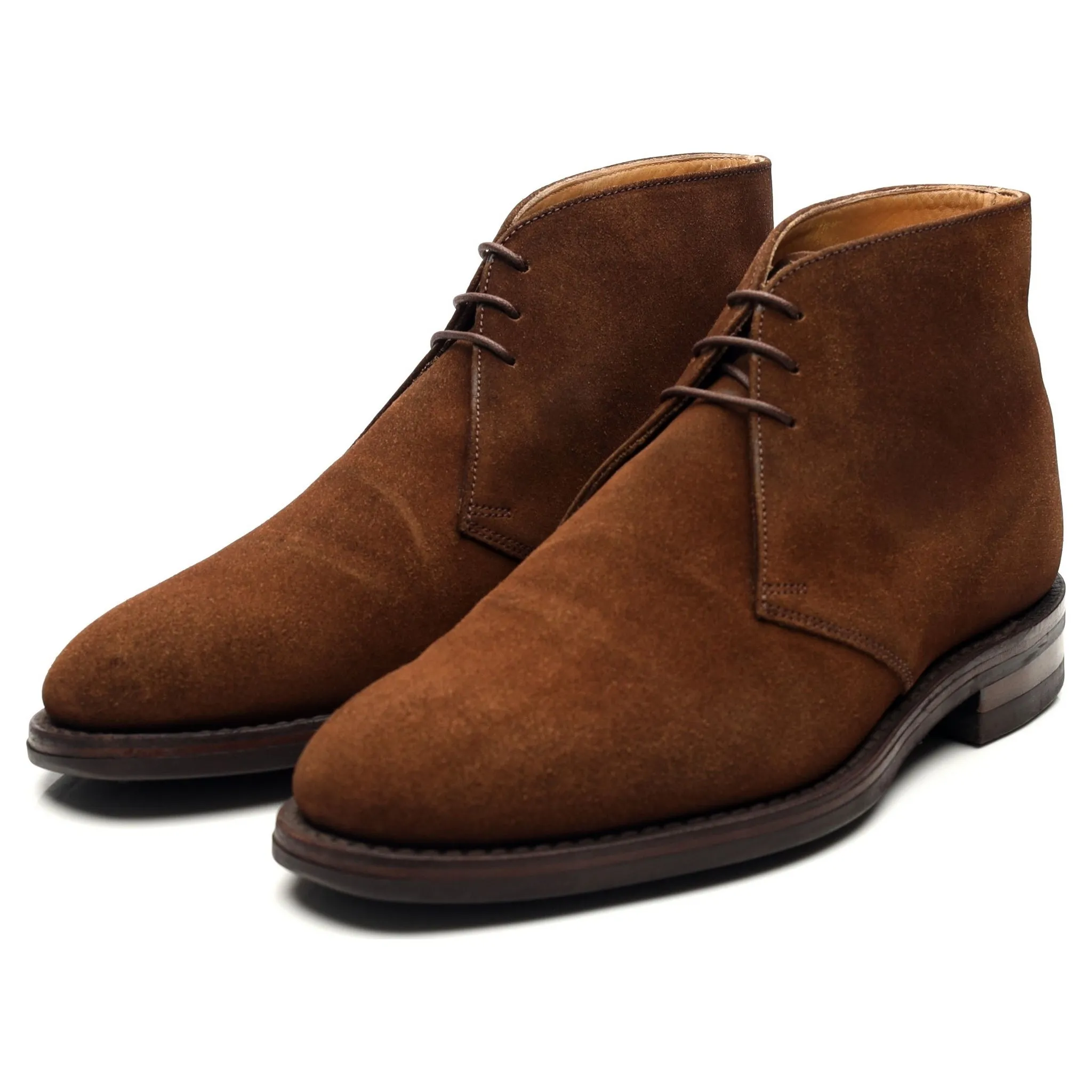 1880 'Kempton' Brown Suede Chukka Boots UK 6 F