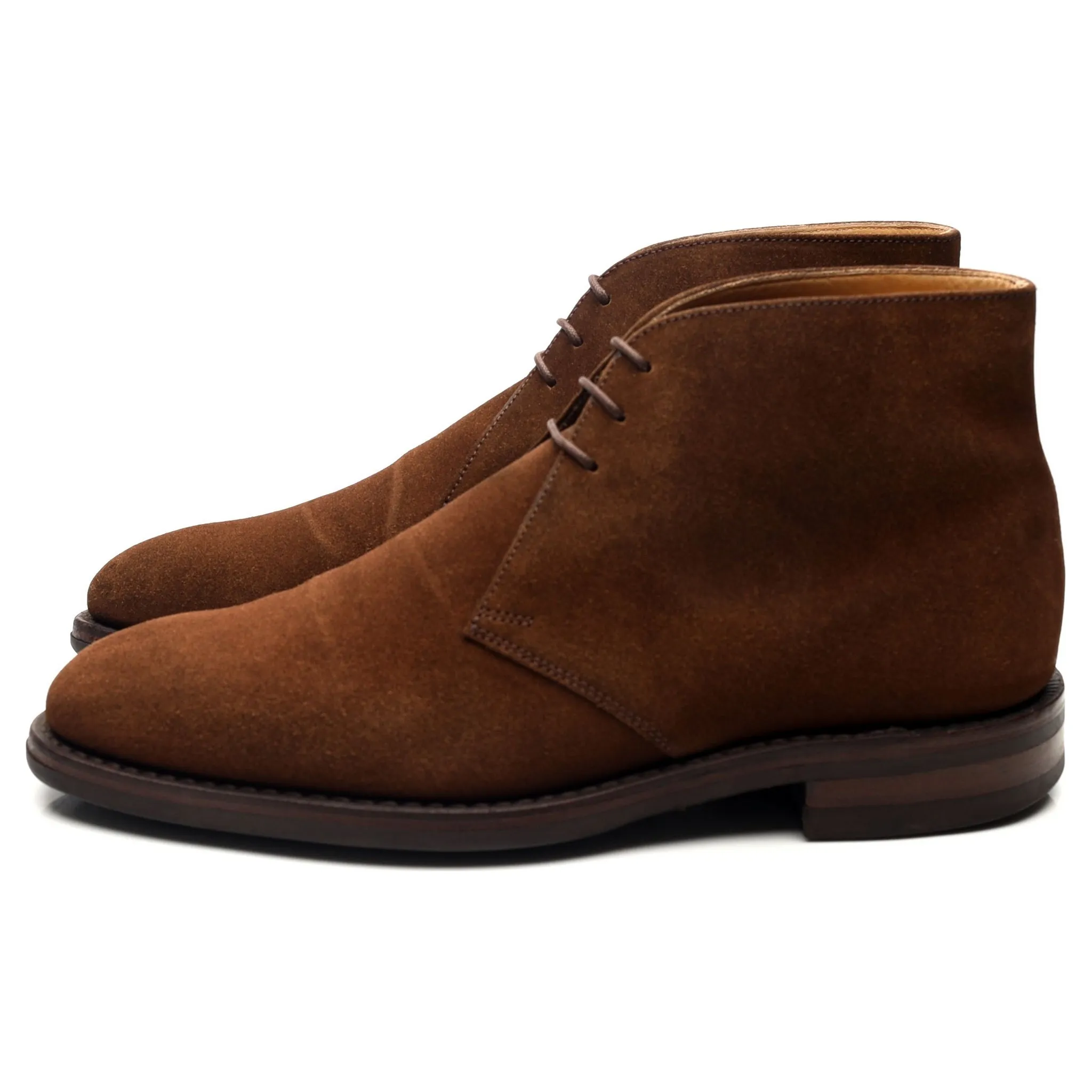 1880 'Kempton' Brown Suede Chukka Boots UK 6 F