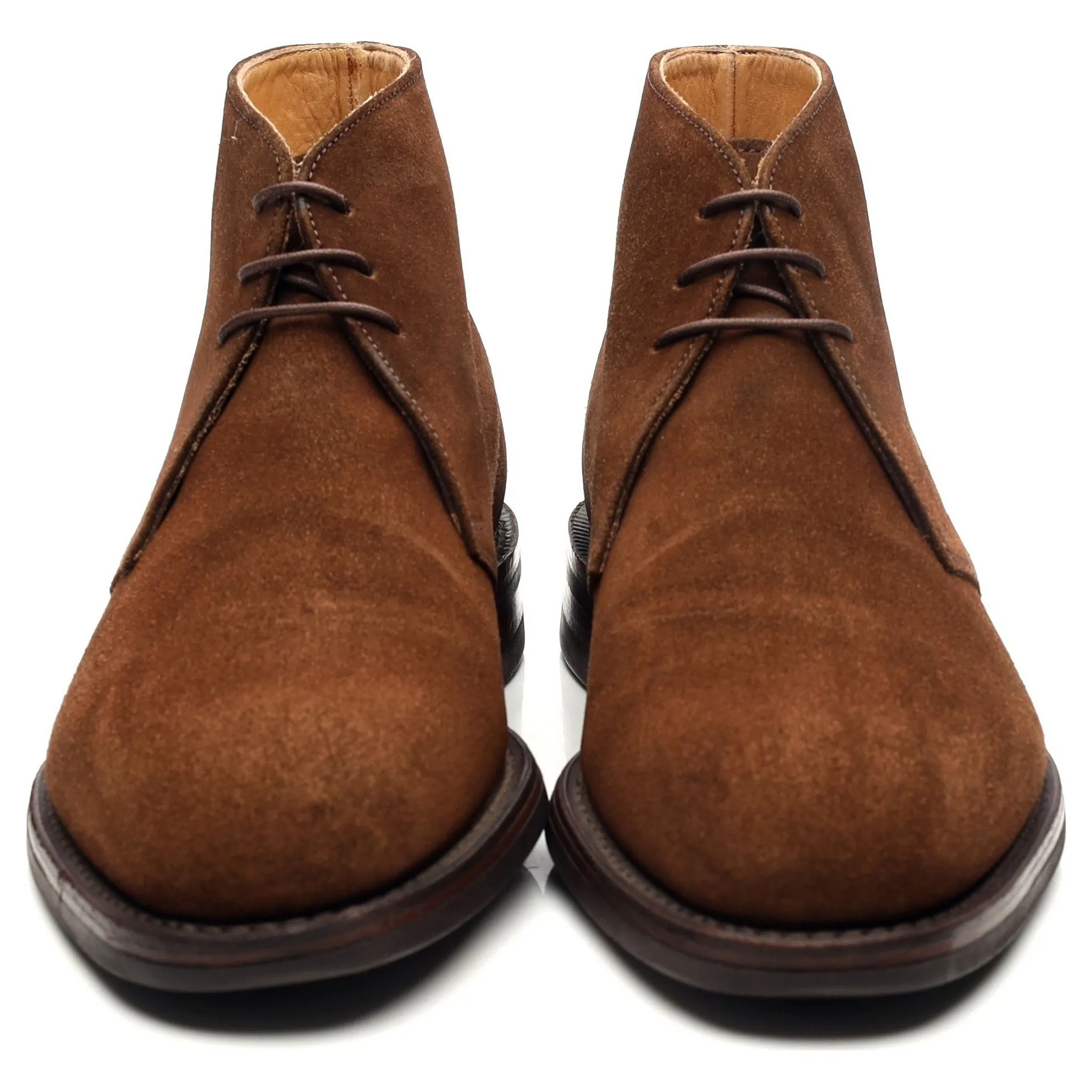 1880 'Kempton' Brown Suede Chukka Boots UK 6 F