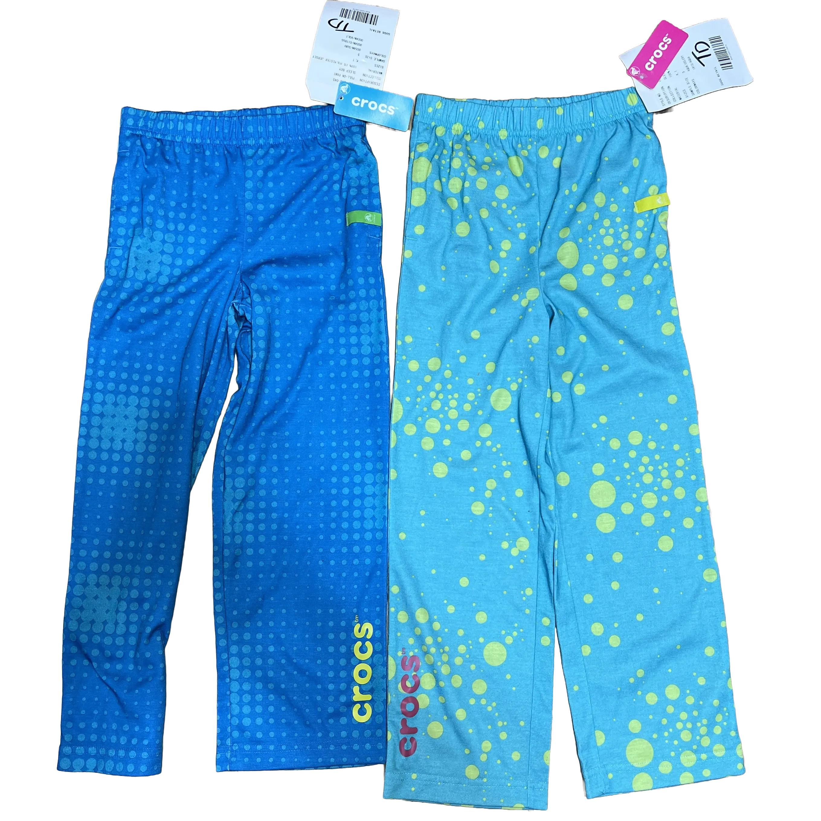 2 pack Kids Crocs Pull-on Sleep Pant - Size 5