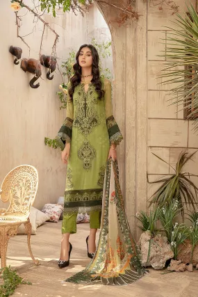 3-Piece Unstitched Chiffon VSL-11 with Embroidery - Buy Online