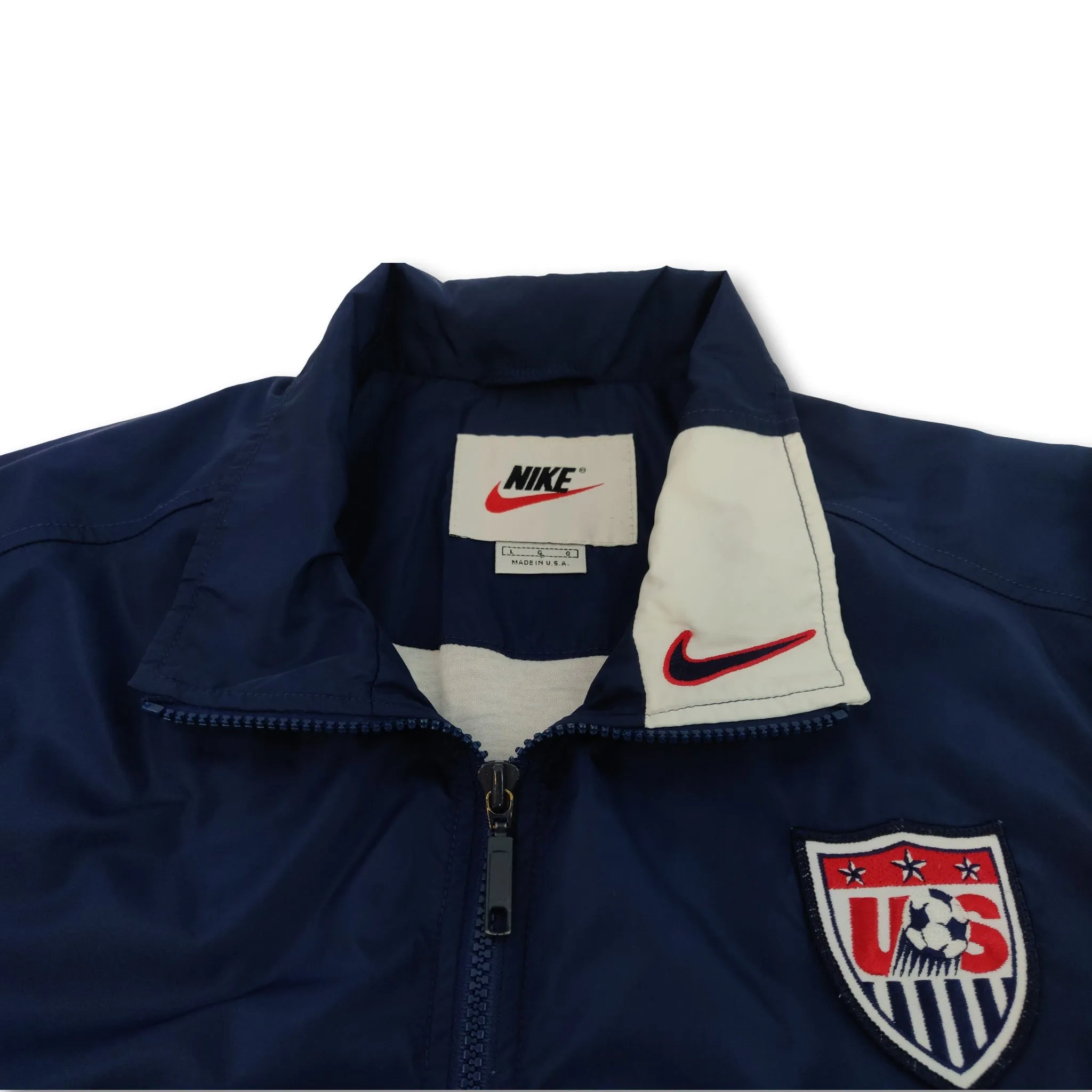 90s navy US Soccer Nike jacket Made in USA