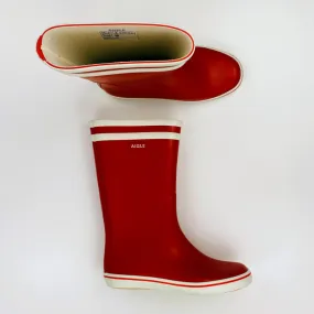 Aigle  Malouine - Stivali da pioggia di seconda mano - Donna - Rosso - 36