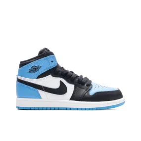 Air Jordan 1 Retro High OG (PS) - University Blue/Black/White sneakers.