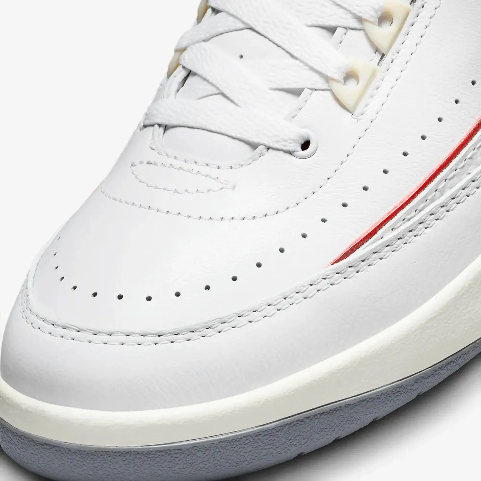 Air Jordan 2 White Fire Red Fir Sail