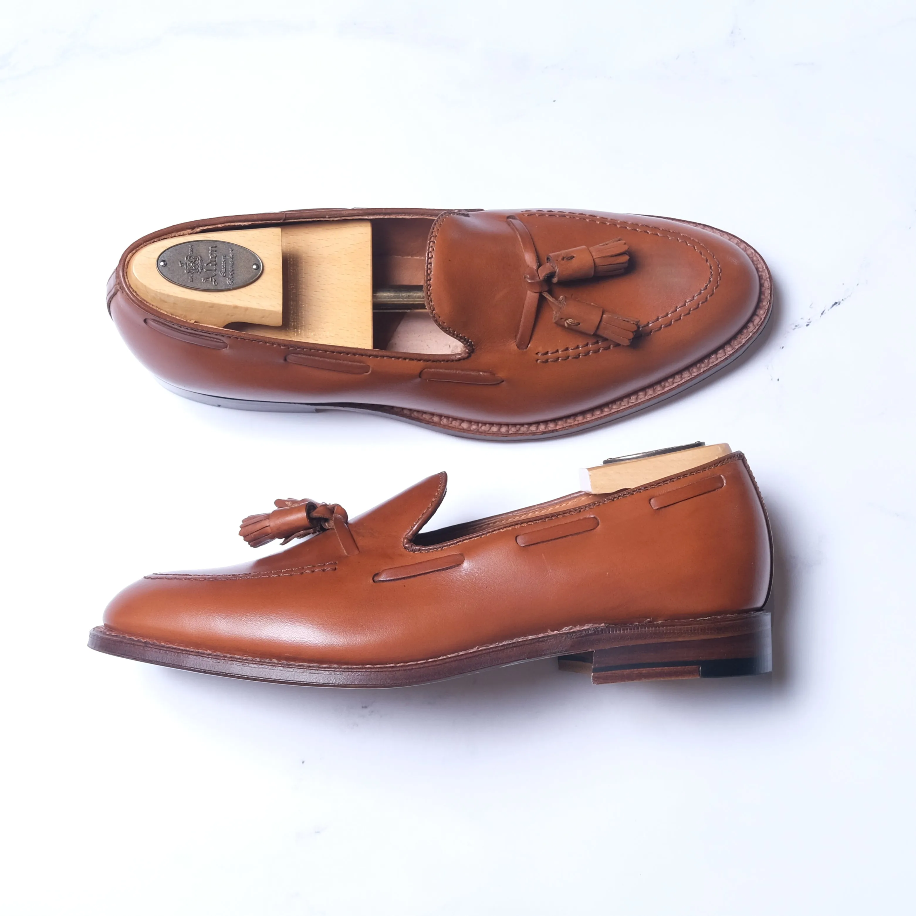 Alden Burnished Tan Tassel Loafer