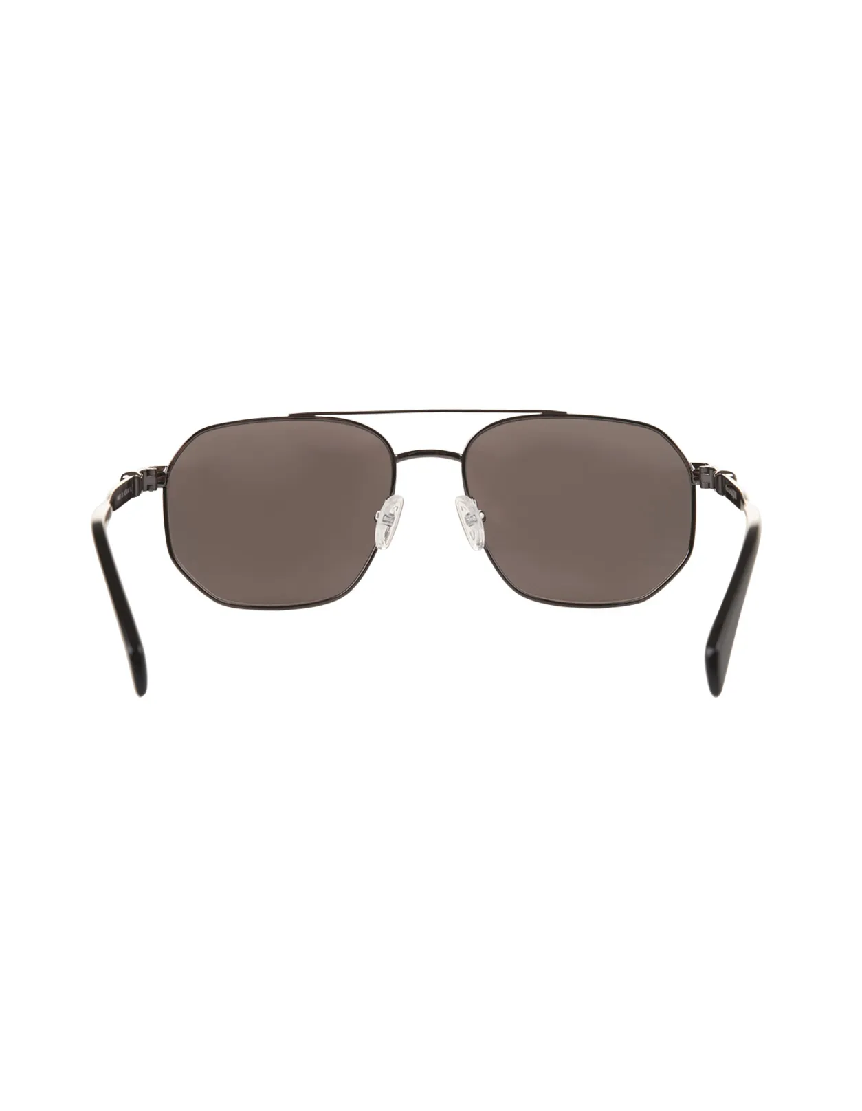 ALEXANDER MCQUEEN Caravan Floating Skull Sunglasses In Ruthenium Metal