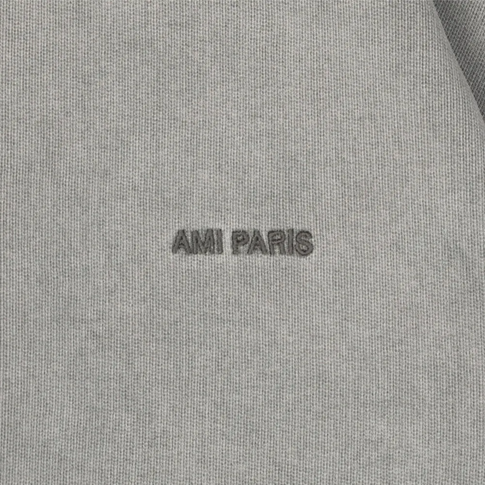 AMI PARIS street style unisex logo hoodies and sweatshirts - long sleeves