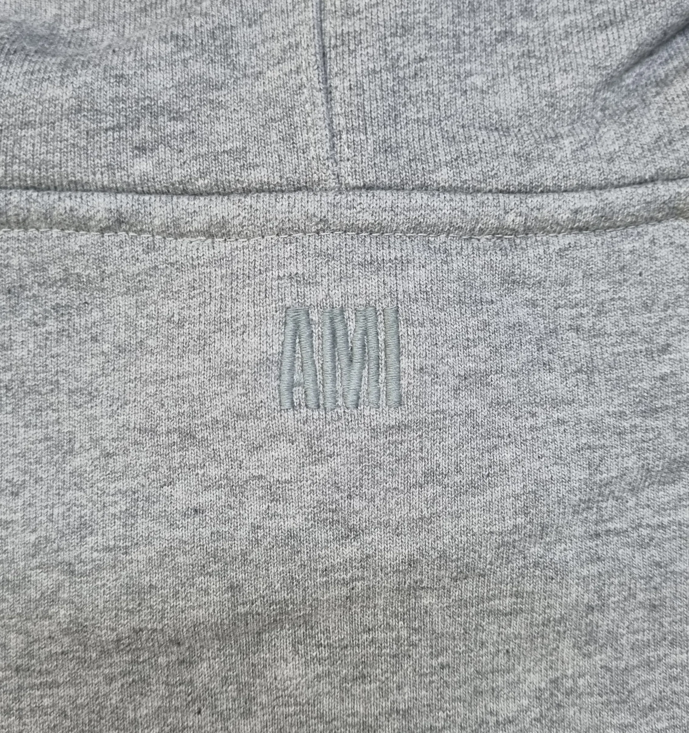 AMI PARIS Unisex Street Style Logo Designers Hoodies.