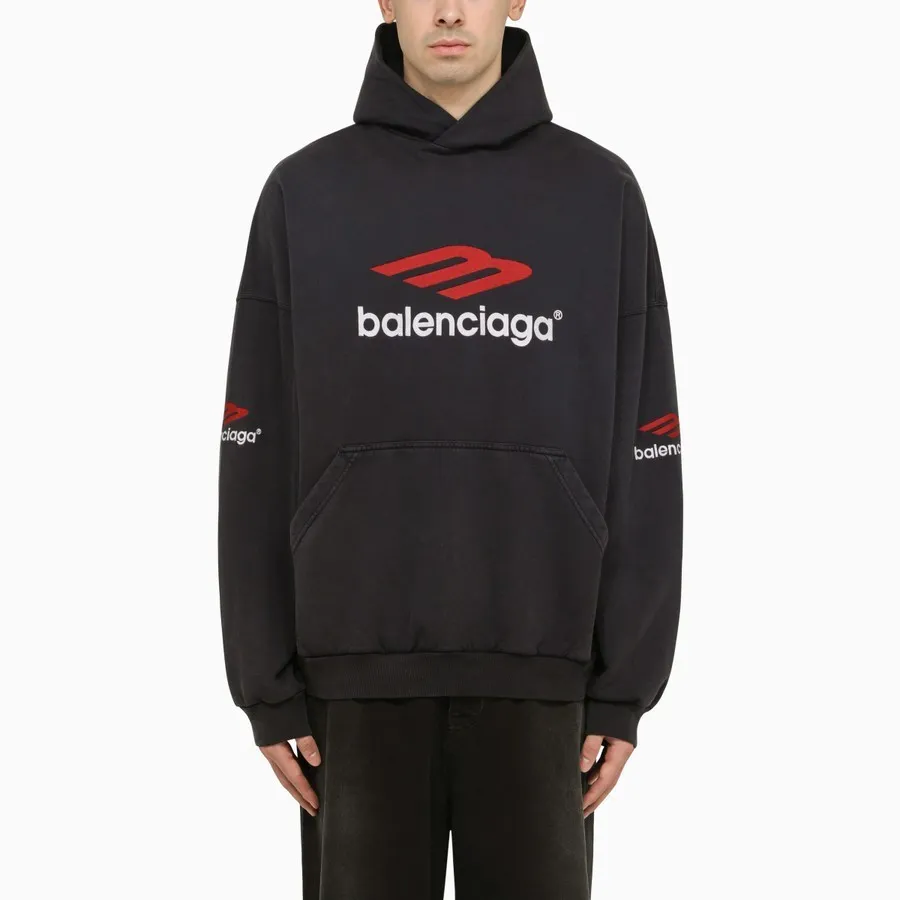 Balenciaga | Long Sleeves Cotton Oversized Logo Luxury - Street Style