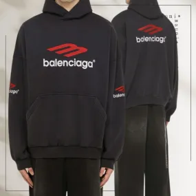 Balenciaga | Long Sleeves Cotton Oversized Logo Luxury - Street Style