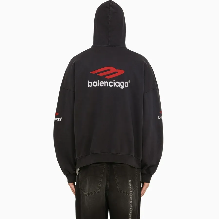 Balenciaga | Long Sleeves Cotton Oversized Logo Luxury - Street Style