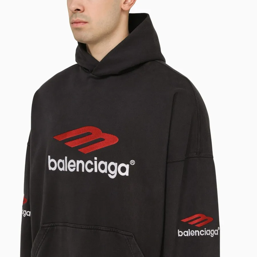 Balenciaga | Long Sleeves Cotton Oversized Logo Luxury - Street Style