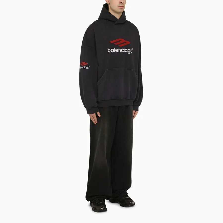 Balenciaga | Long Sleeves Cotton Oversized Logo Luxury - Street Style