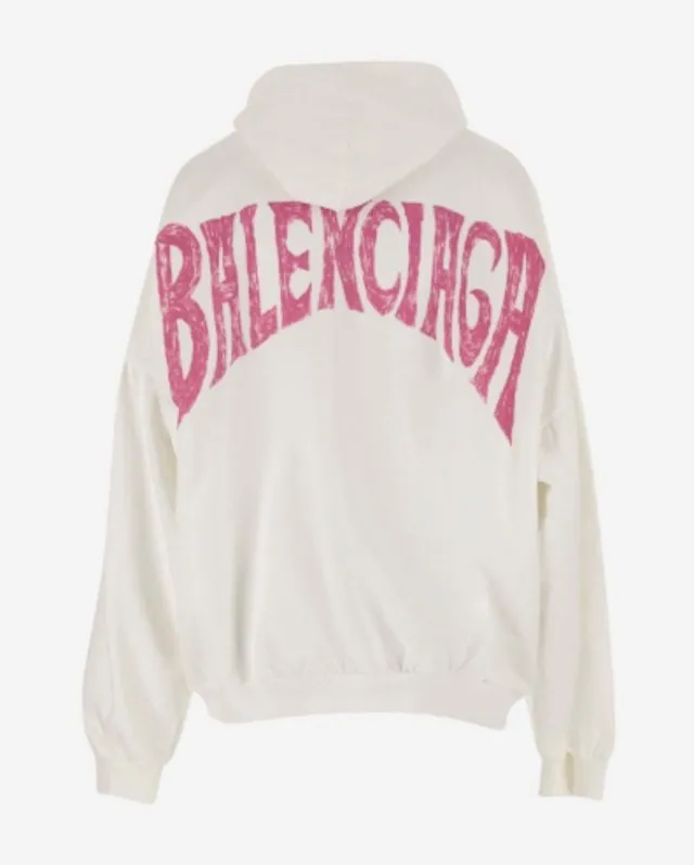 Balenciaga long sleeve cotton hoodies and sweatshirts with street style logo