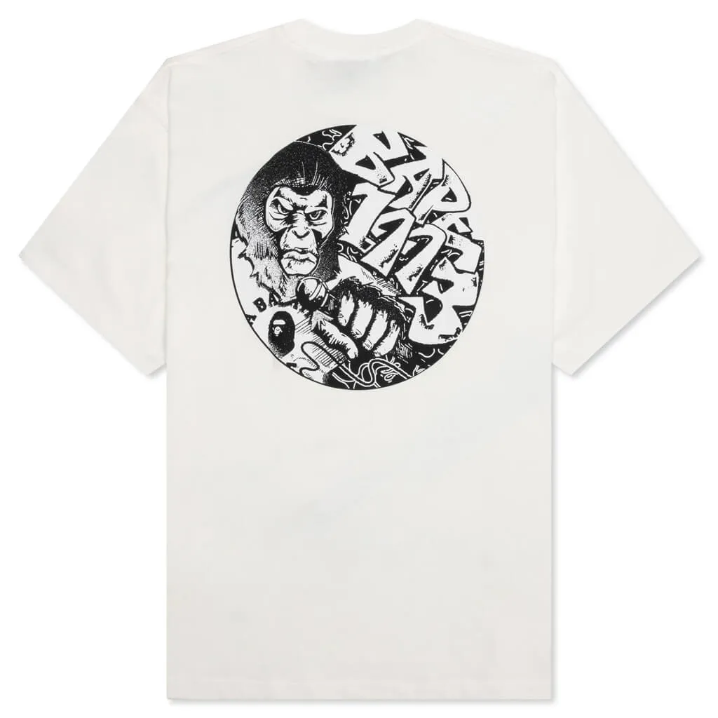 Bape Ivory Graphic Tee