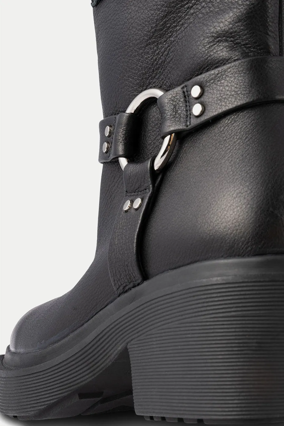 Black Amina Biker Boots