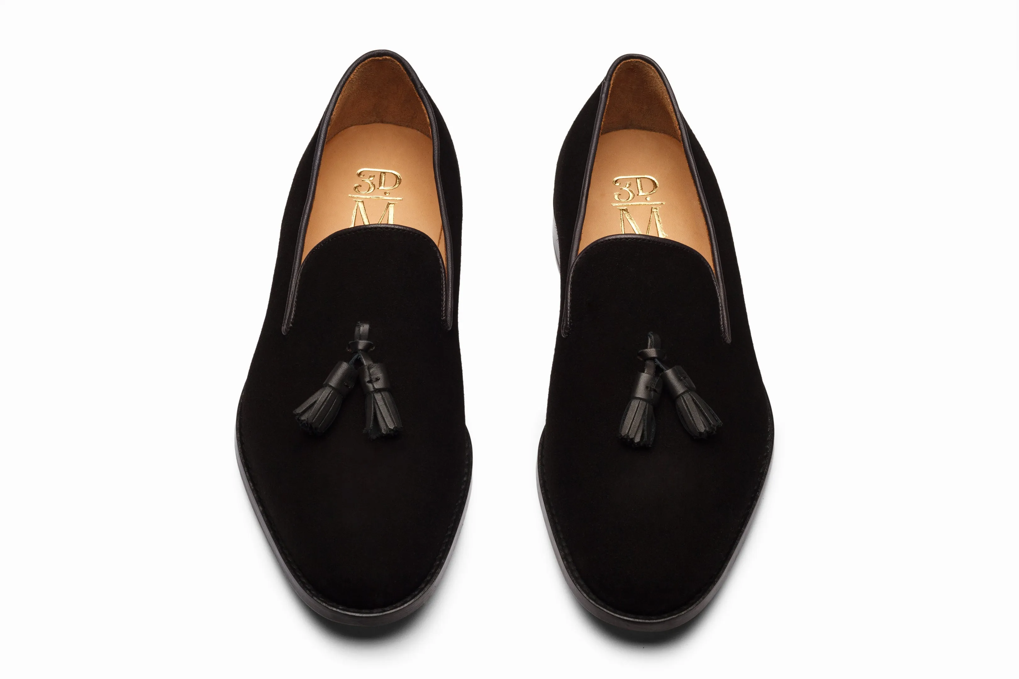 Black Suede Tassel Loafers