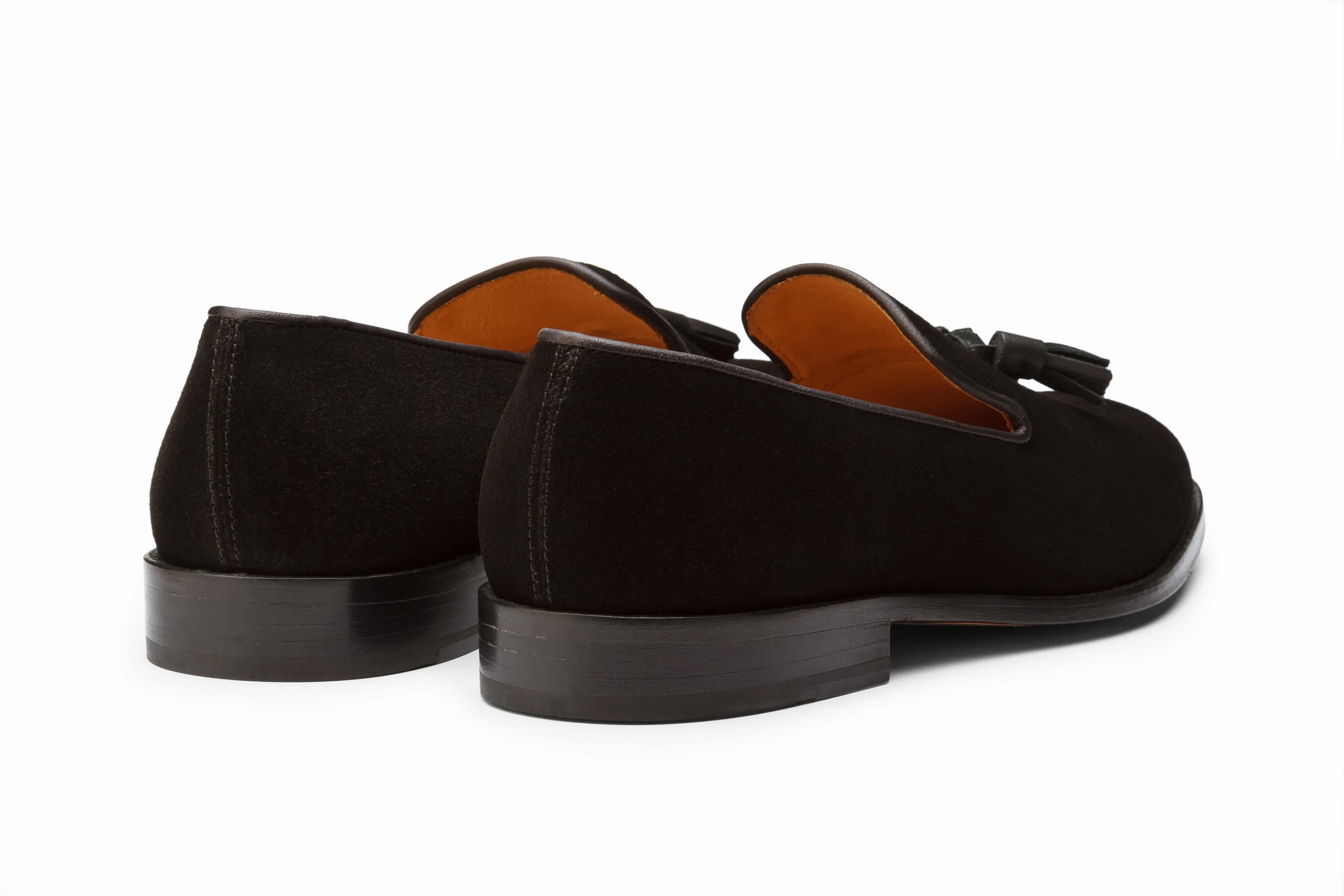 Black Suede Tassel Loafers