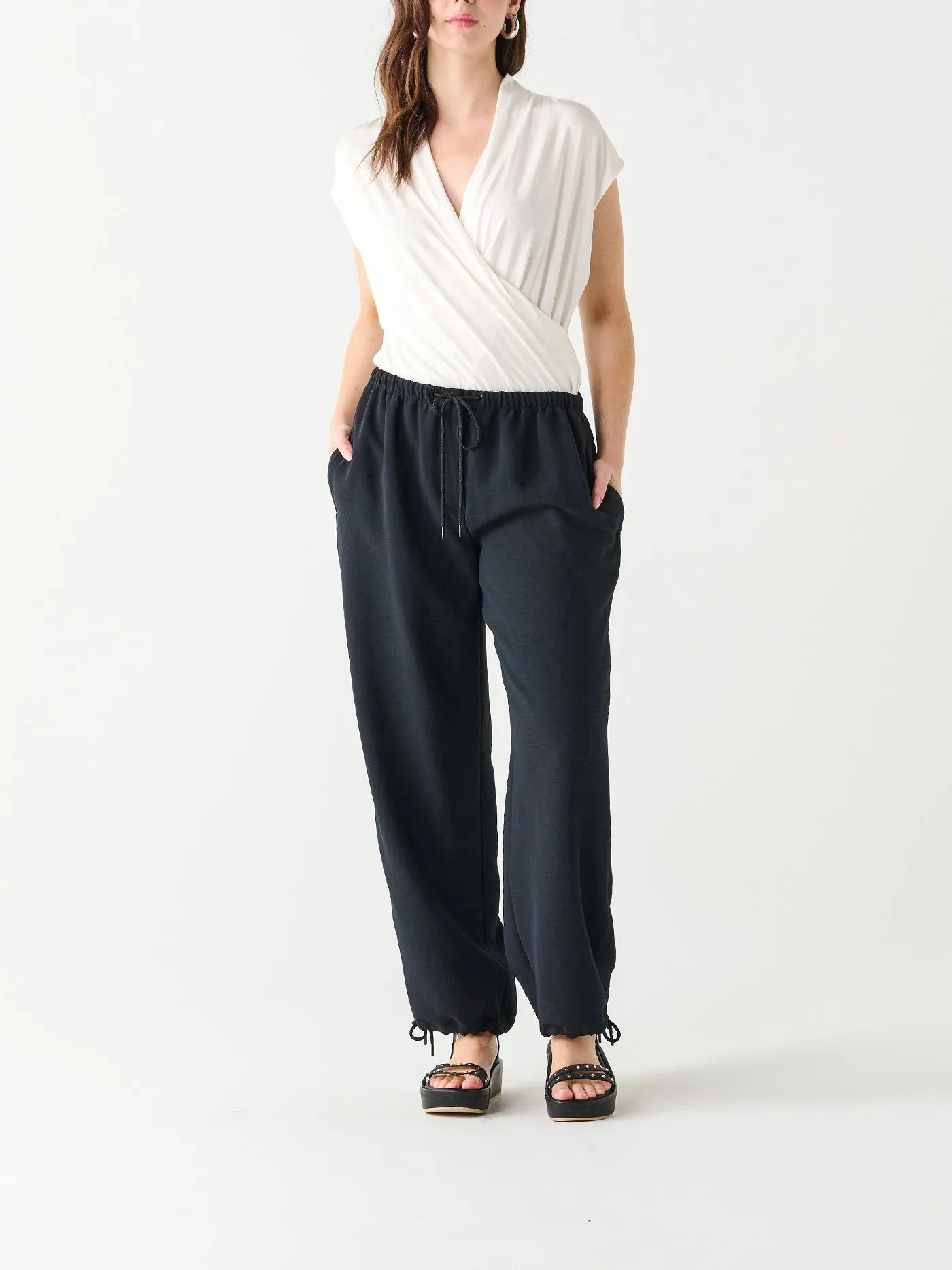 BLACK TAPE High Waist Parachute Trousers