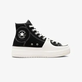 Black Vintage White Egret Chuck Taylor All Star Construct Hi