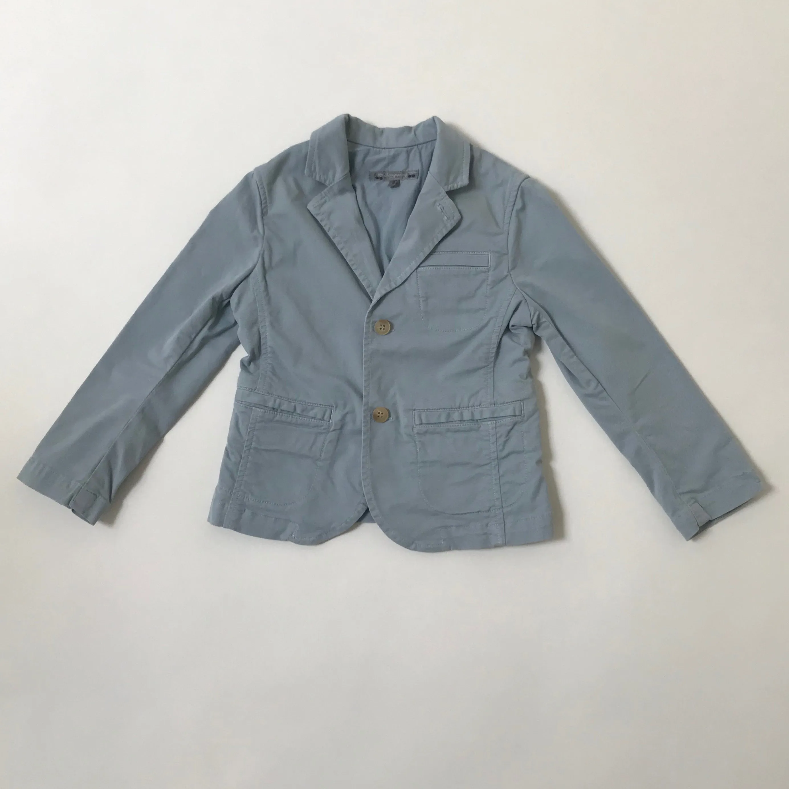 Bonpoint Cotton Blazer, Duck Egg Blue, Size 4 Years.