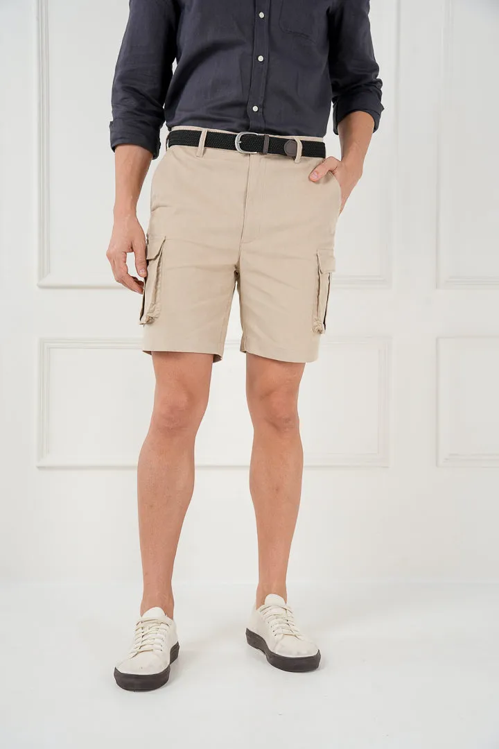 Buttercream Corduroy Cargo Shorts