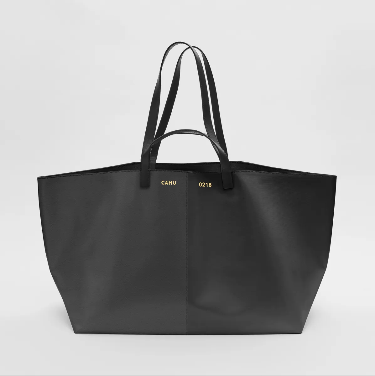 Cahu-Paris Pratique Bigout leather tote bag medium