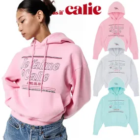 Calie | Street Style Long Sleeves Logo Hoodies & Sweatshirts