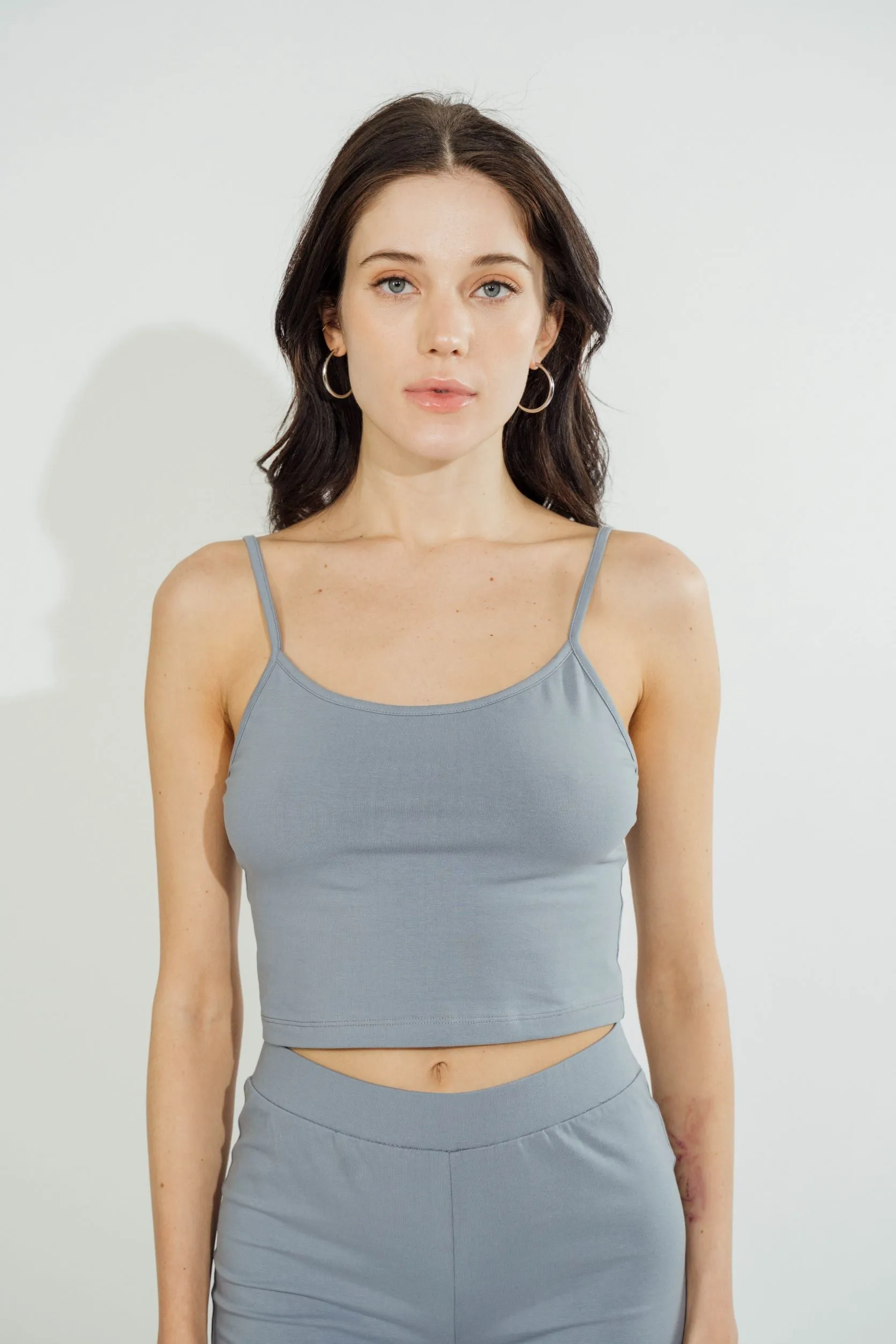 Cami Tank Top - Steel Blue