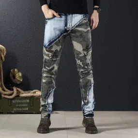 Camouflage Denim Cargo Pants for Men - Premium and Durable Outdoor Sports Wear