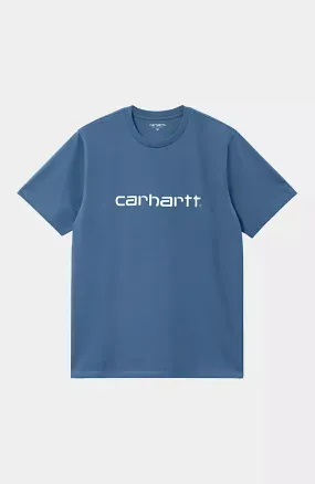 Carhartt Short Sleeve Script T-Shirt - Sorrento Blue