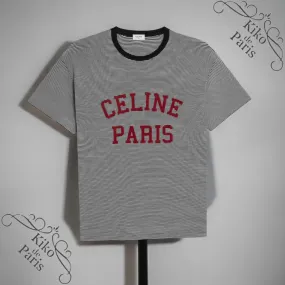 CELINE Paris cotton jersey loose t-shirt