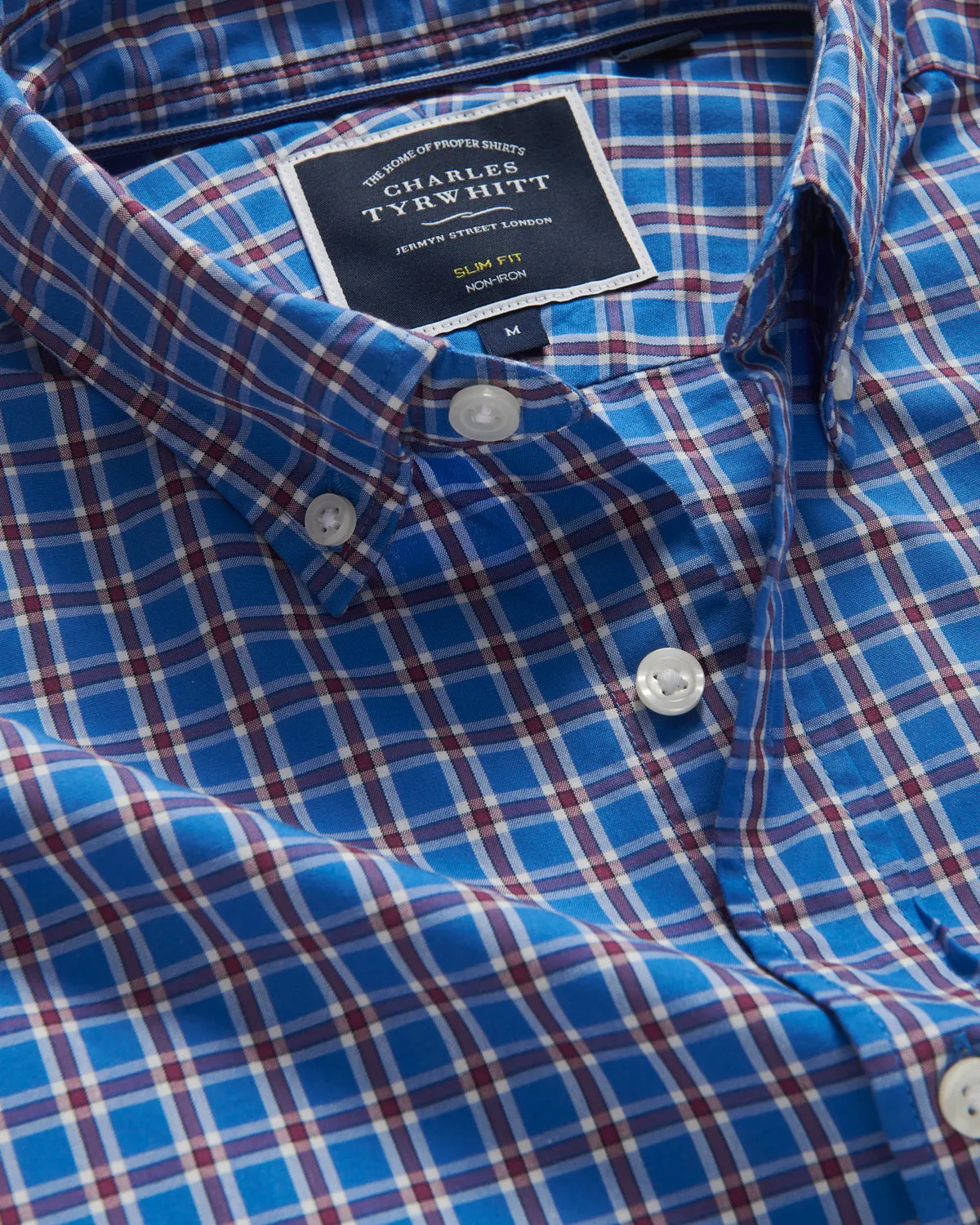 Charles Tyrwhitt slim fit shirt - cornflower blue color.