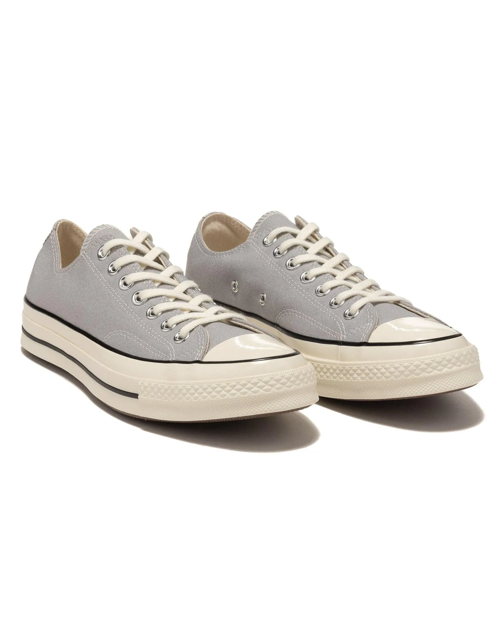 Chuck 70 Canvas Low Top Sneakers in Grey Area/Egret