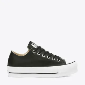 Chuck Taylor All Star Leather Lift Low, black