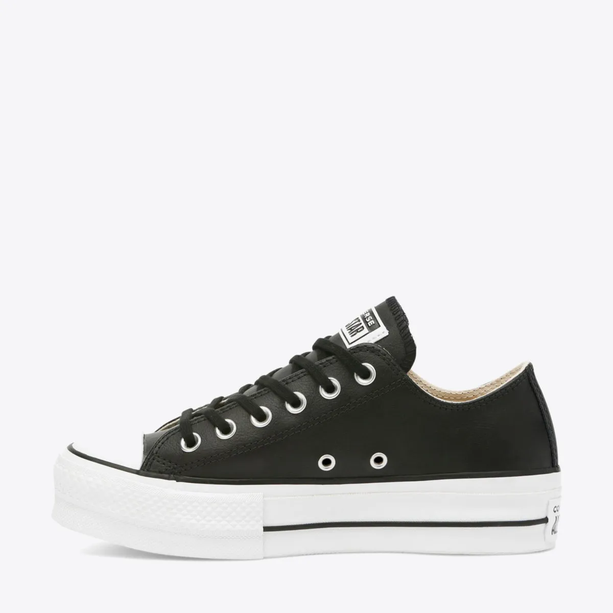 Chuck Taylor All Star Leather Lift Low, black