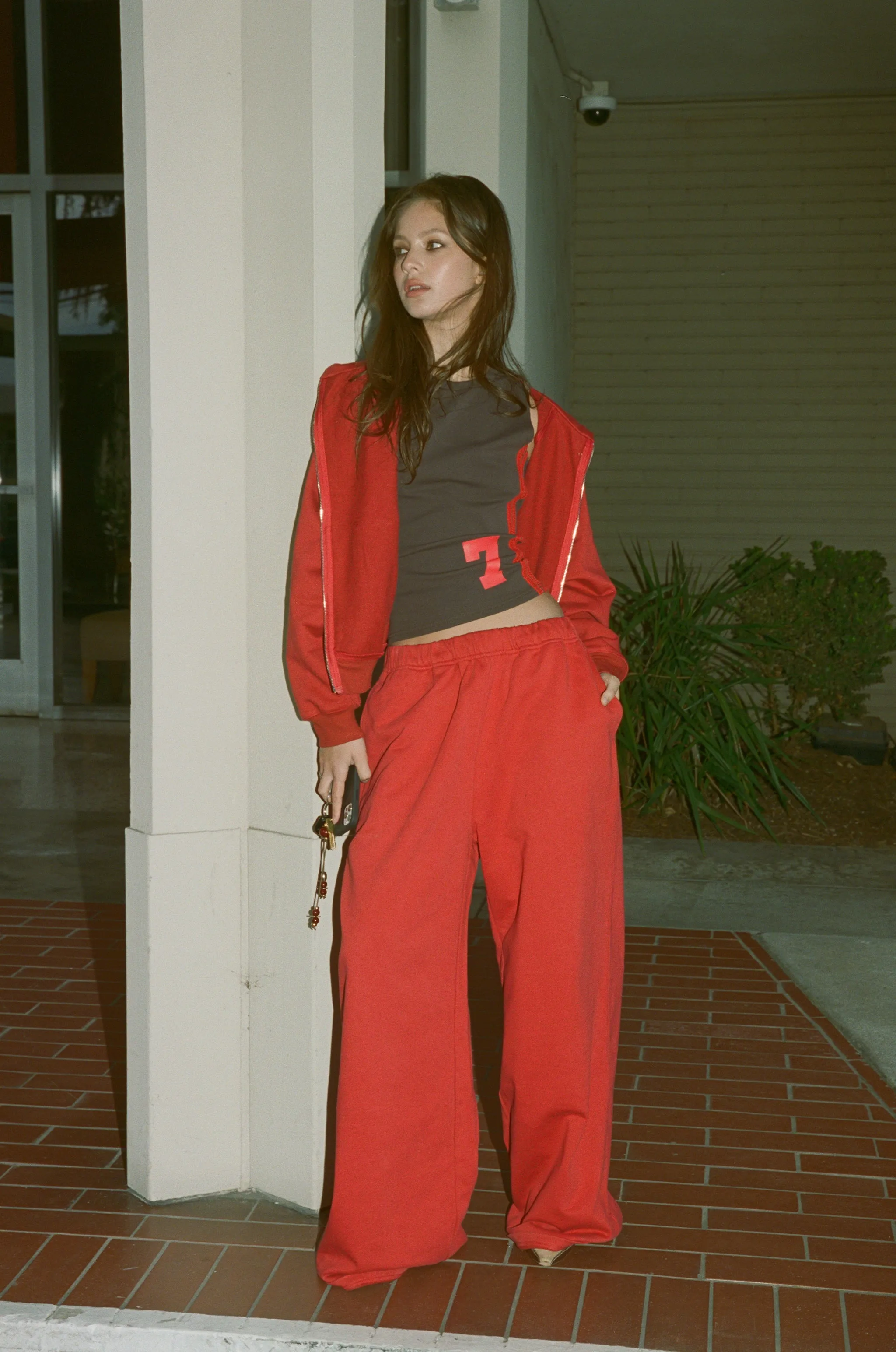 Classic Red Track Pant