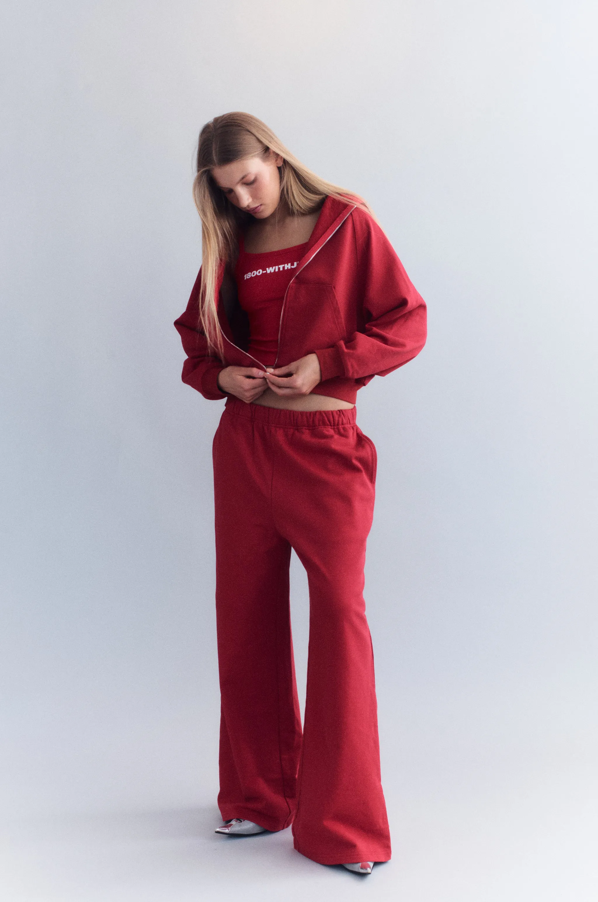 Classic Red Track Pant