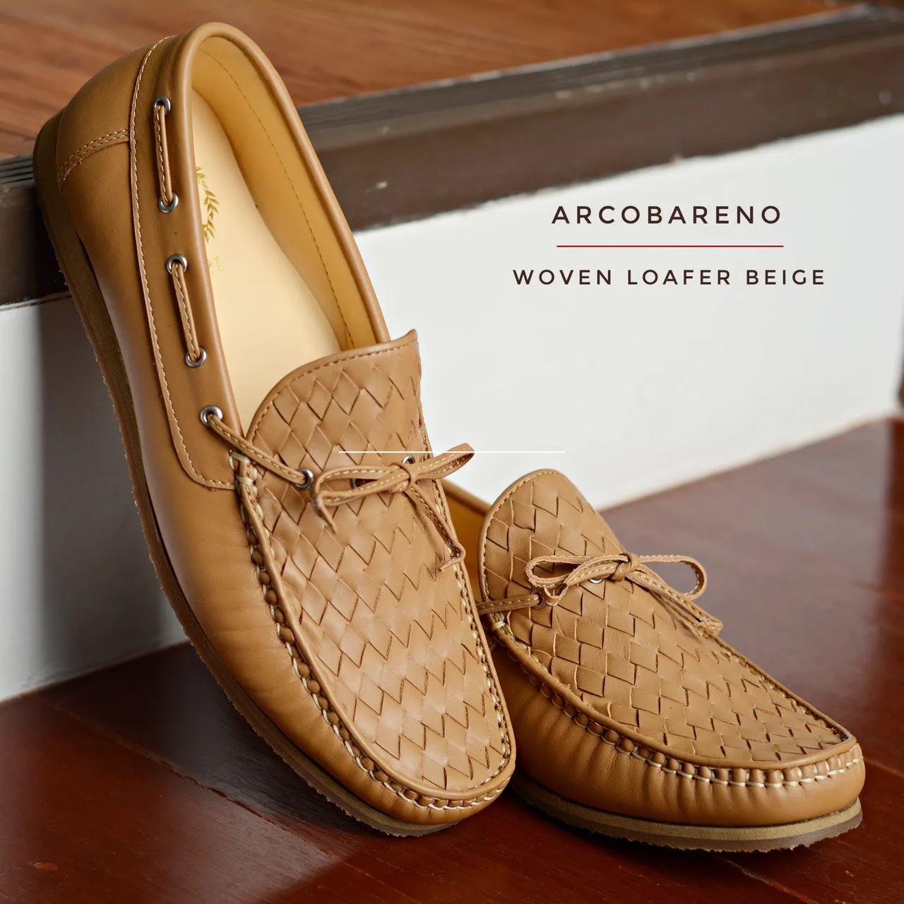 Classic Woven Loafer Beige - W821