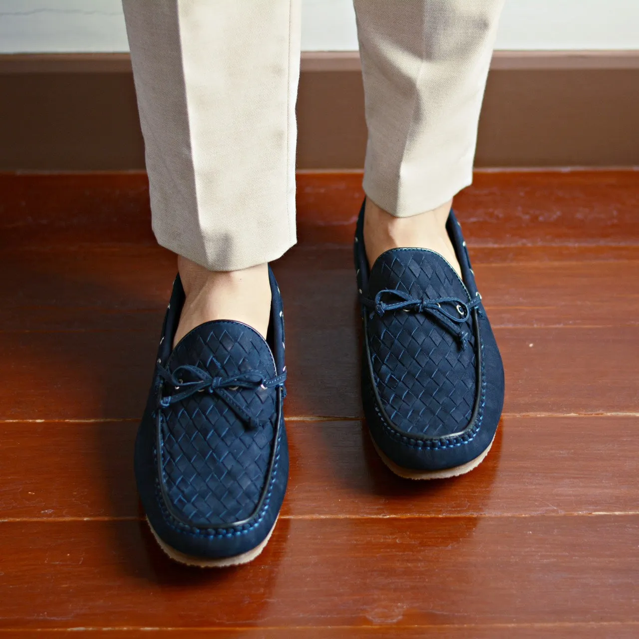 Classic Woven Loafer Nubuck Blue