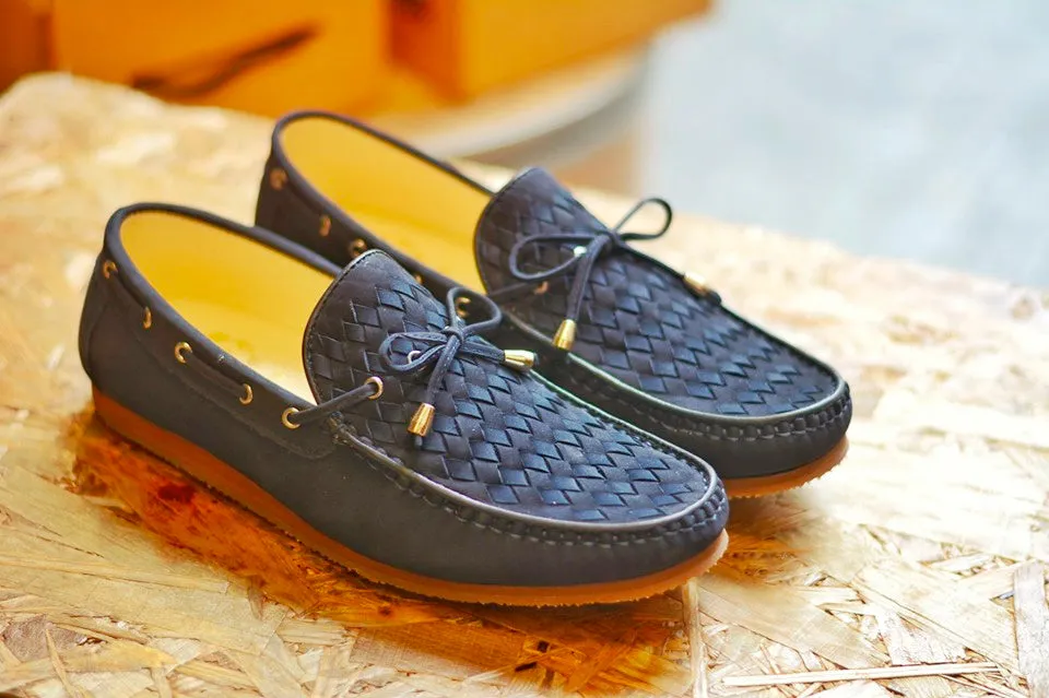 Classic Woven Loafer Nubuck Blue