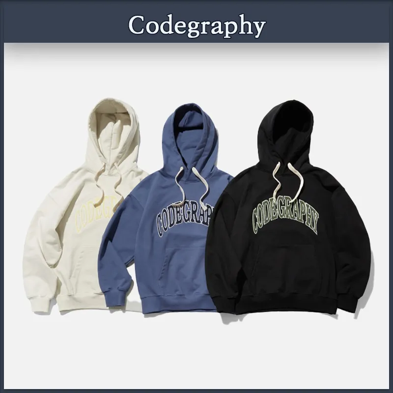 Code Graphic | Unisex Street Style Hoodies & Sweatshirts