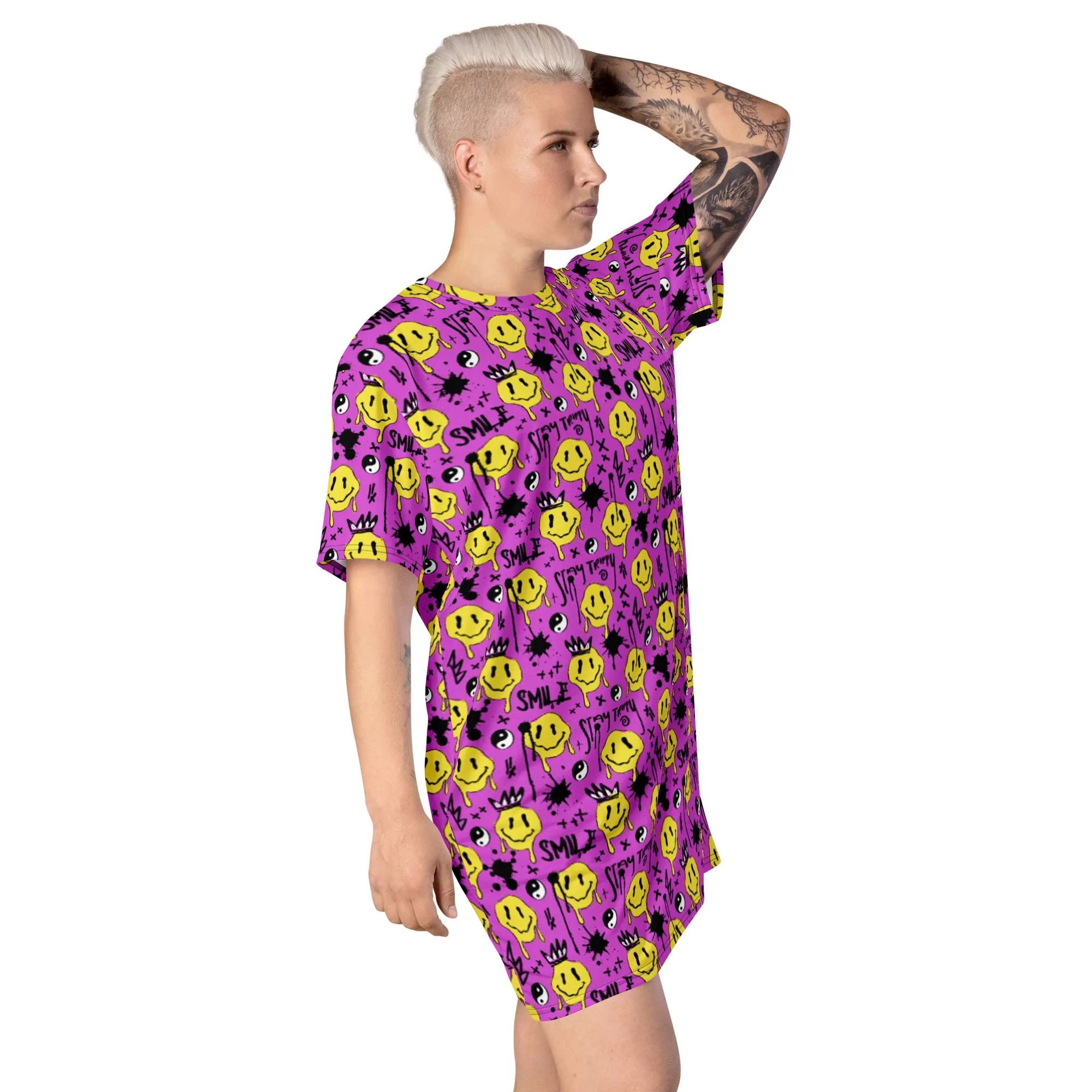 Colorful Smile T-shirt Dress