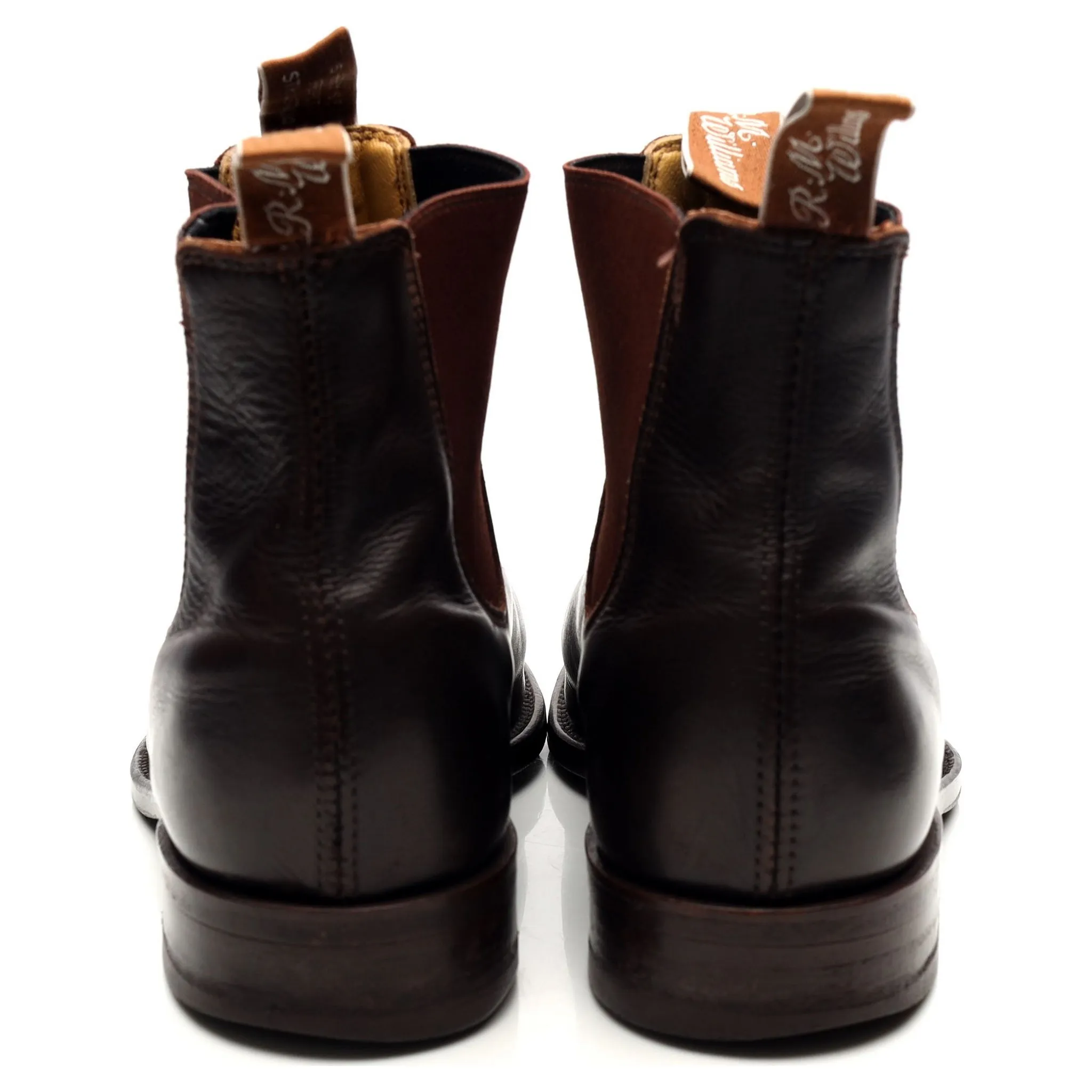 'Comfort Turnout' Dark Brown Leather Chelsea Boots UK 9 G